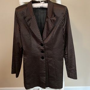 jacquard striped blazer, size M